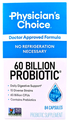 Physician's Choice 60 Billion CFU Probiotic Capsules 84 Count EXP 02/2027