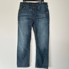 Ariat FR Flame Resistant M5 Straight Leg Stretch Jeans Dark Wash Men 32 Workwear