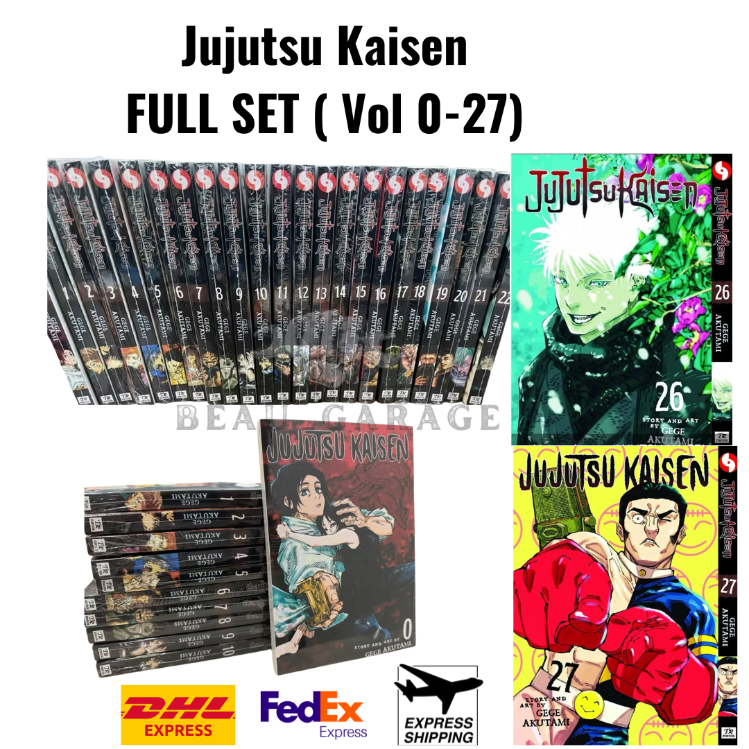 Jujutsu Kaisen Manga English Full Set Vol 0 to 27 Gege Akutami