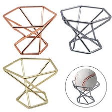 Elegante Supporto in Metallo per Espositore Baseball Softball e Palline da Tenni