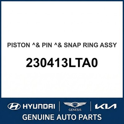 2018-2023 Kia K900 PISTON & PIN & SNAP RING ASSY OEM New 230413LTA0
