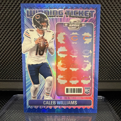 Panini 2024 Contenders Optic Caleb Williams RC Blue Prizm WT-CWS 44/99