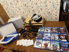 PSVR2 PlayStation 4 Virtual Reality Gaming Headset & 12 Games