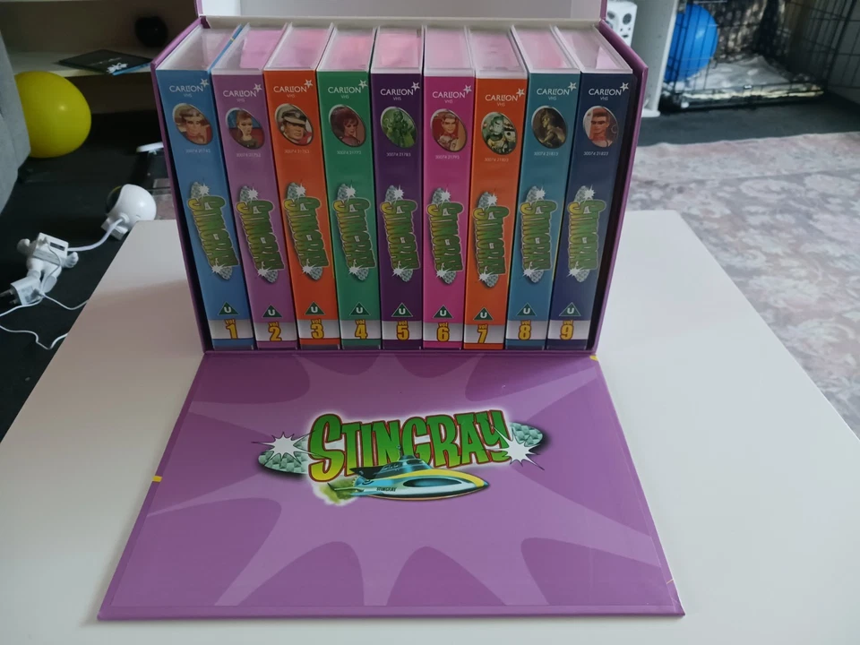 Stingray Vhs Complete Series Limited Edition 9 VHS Box Set 2001 Carlton Video UK - Image 2 of 4