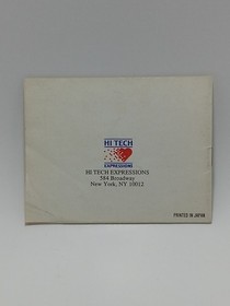 Tom and Jerry Nintendo NES manual Only