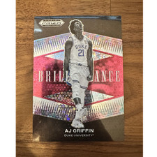 Panini 2022-23 Prizm Draft Picks AJ Griffin Duke Brilliance Pink Circles 19/20