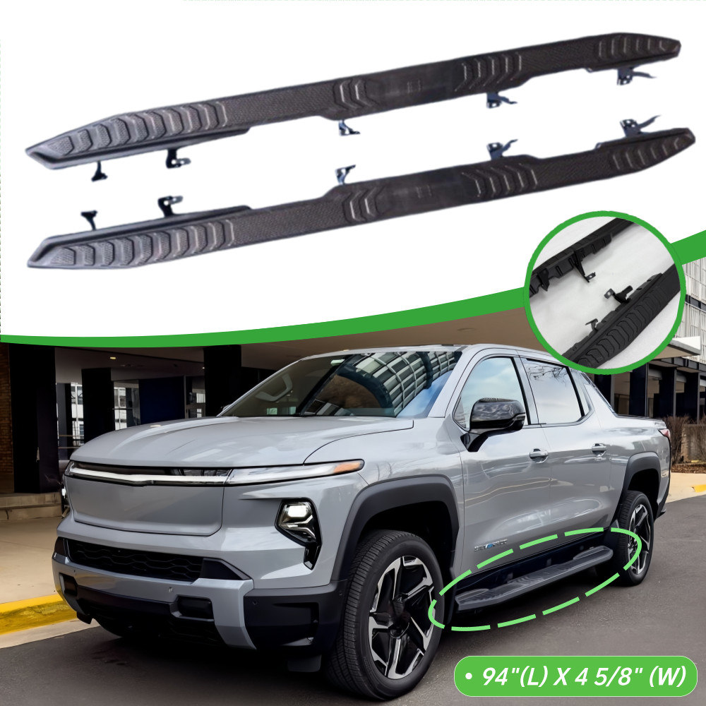 94" Length Side Steps Running Boards Fits For Chevrolet Silverado EV 2024-2026