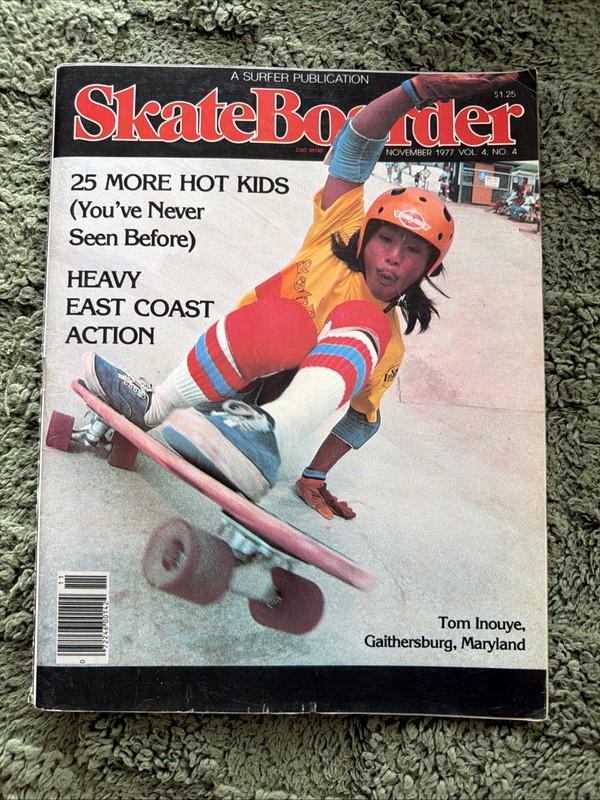 SKATEBOARDER Magazine Vol 4 No 4 Nov 1977 TOM INOUYE TORGER JOHNSON CURT LINDGRE