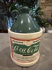 Vintage 1993 Coca Cola Original Pine Green Moonshine Syrup Jug Cookie Jar