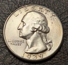 1939 D Washington Quarter - Ch BU