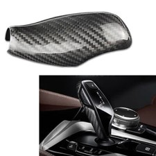 1x Carbon Fiber Gear Shift Knob Cover Sticker Trim For BMW 5 6 7 Series X3 X4 GT