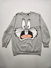 Bugs Bunny Looney Tunes Gray Sweatshirt Size Medium