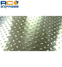 Hot Racing 1/10 Scale Aluminum Silver Diamond Plate (2) ACC1808DP