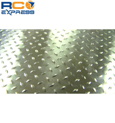 Hot Racing 1/10 Scale Aluminum Silver Diamond Plate (2) ACC1808DP