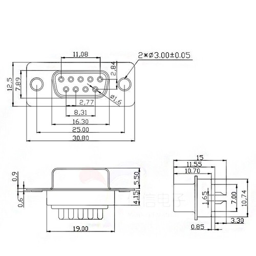9 Pin Soldering Adapter Connector Serial DB9 RS232 Male/Female Plug Shell - Picture 6 of 12