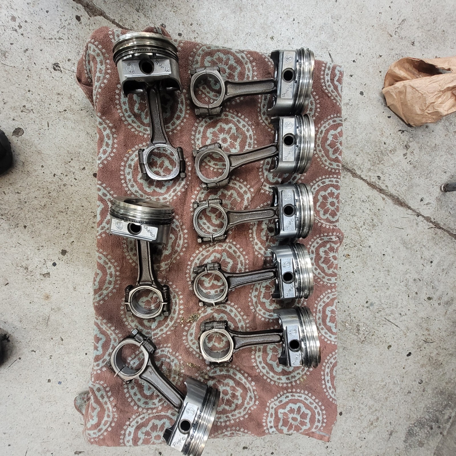 Corvette 350 Z28 LT1 Keith Black .030 Piston Set With 3/8