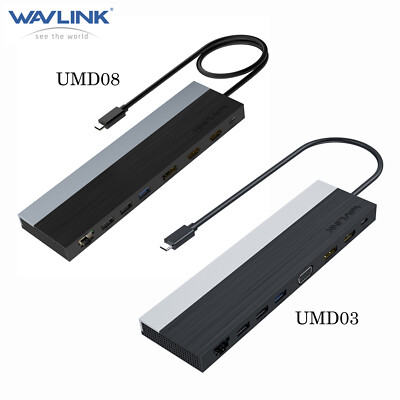 USB C Docking Station Triple Display PD 100W HDMI DisplayPort USB 3.0 2.0 RJ-45