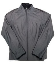 Lucy Tech Women's Full Zip-Up Athletic Jacket w/Zipper Pockets Gray Size Large