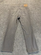 Vintage LEVIS Corduroy Pants 33x29 Gray White Tab Tag 32x30 70s 80s USA