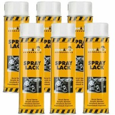Felgenlack Weiß 6 x 500ml glänzend Spraylack 1K Spray Autolack Glanz Chamäleon 