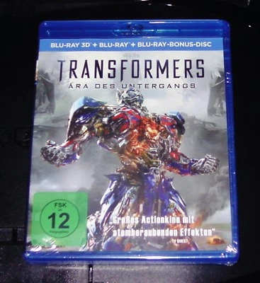 TRANSFORMERS 4 ÄRA DES UNTERGANGS 3D BLU RAY + DOPPEL BLU RAY NEU & OVP - Bild 1 von 2