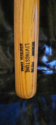 Livingstone Montreal Expos Baseball Bat - Vintage MLB Collectible
