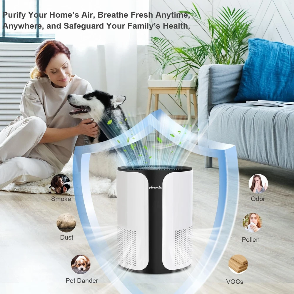 Air Purifier for Large Rooms up to 1100 sq ft, H14 HEPA Air Purifier for Bedr... Air Purifier for Large Rooms up to 1100 sq ft, H14 HEPA Air Purifier for Bedr...