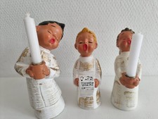 3 Stück Engel  Keramik Weihnachtsengel Deko zu Weihnachten Höhe 18 cm + 15 cm