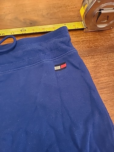 Tommy Hilfiger Sportshorts Schweißauszüge sportliche Fitness Manschetten grafisches Logo Frauen L - Bild 7 von 9
