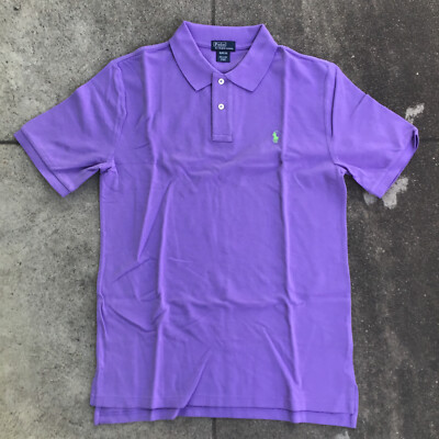 Polo Ralph Lauren Shirt XL (18-20) Youth Purple Short Sleeve | eBay
