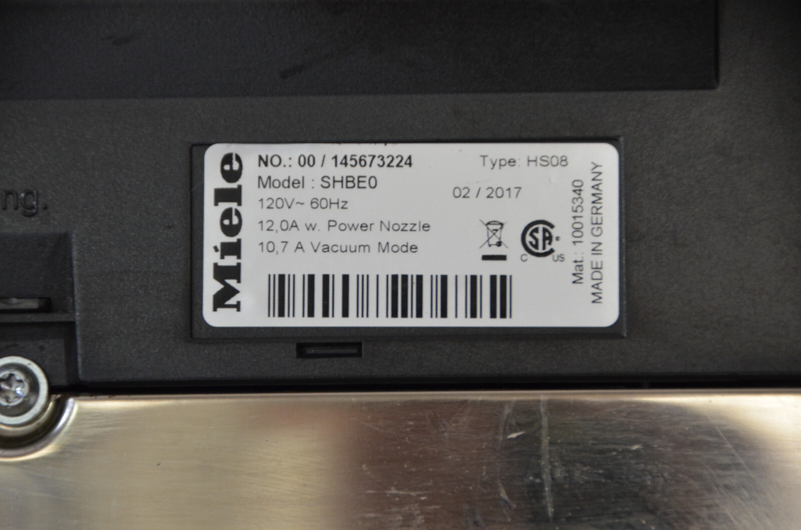 Miele Dynamic U1 Cat & Dog Powerline Lotus White Upright Vacuum w