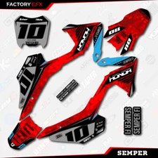 Red Baby Blue Crf110 Semper Camo Racing Graphics kit fits Honda 2013-2018 13-18