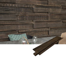 WOODY WALLS Long 3D Wall Panels, DIY Wood Paneling, 6 Panels/Box, 9.2 sq.ft/Box