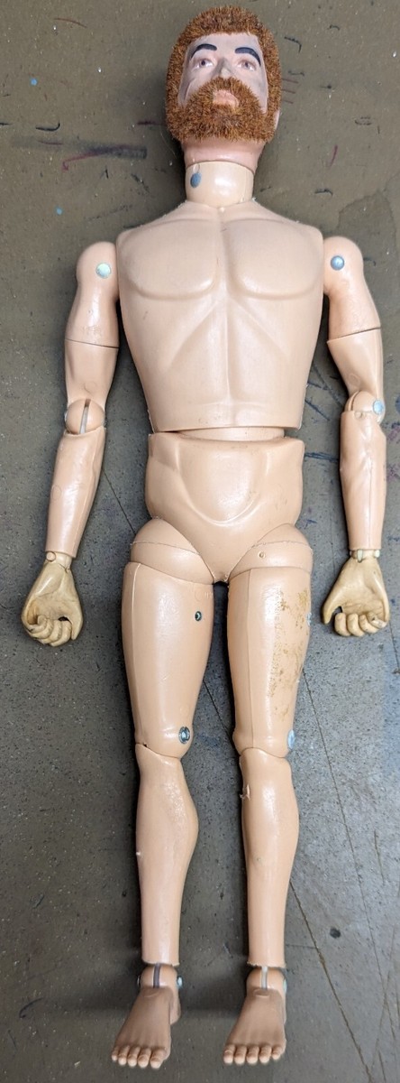 Vintage 1964 GI Joe Hasbro 12” at Sea Adventurer Figure, Red Fuzz