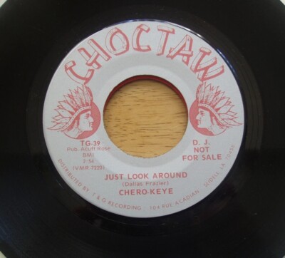 CHERO-KEYE Just Look Around /I'm Going Country 7'' VINYL PROMO/DJ COPY US CHOCTAW