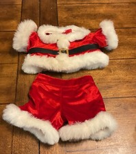 BUILD-A-BEAR BAB CLOTHING SANTA CHRISTMAS OUTFIT ONLY TOP AND BOTTOM
