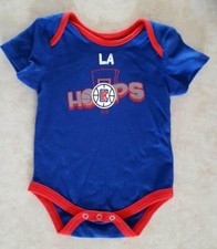 Los Angeles Clippers Infant Bodysuit Size 3-6 Months Baby Toddler Blue New