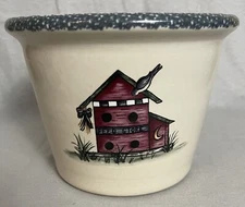 CERAMIC HOME & GARDEN PARTY CROCK/PLANTER/UTENSIL HOLDER 2000, Vintage
