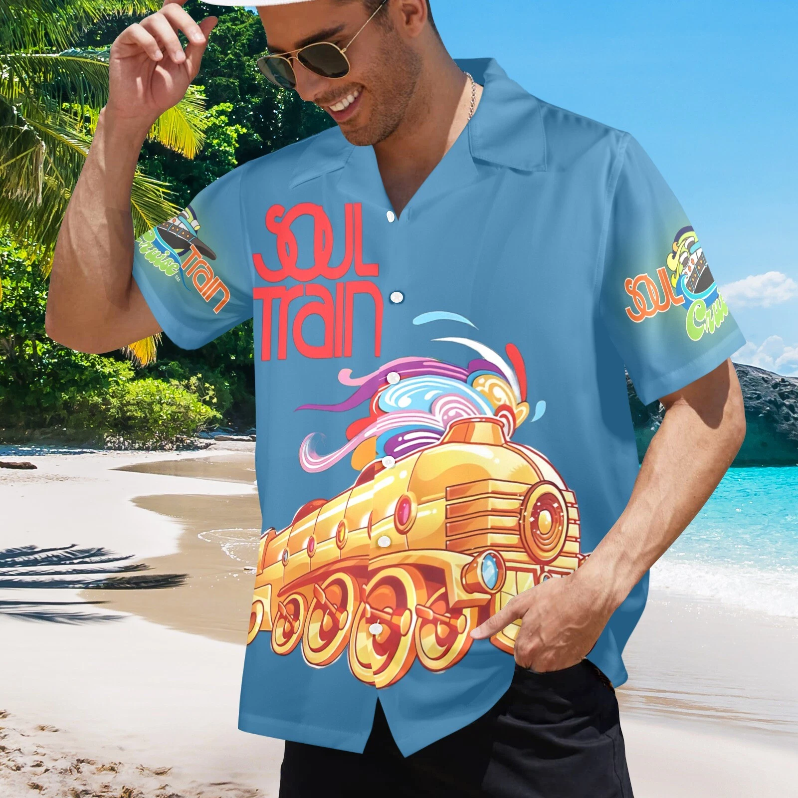 Soul Train Cruise Men's shirt
Opens in a new window or tab
