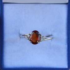 Garnet gemstone ring 925 Sterling Silver Women Ring Engagement ring Gift for her