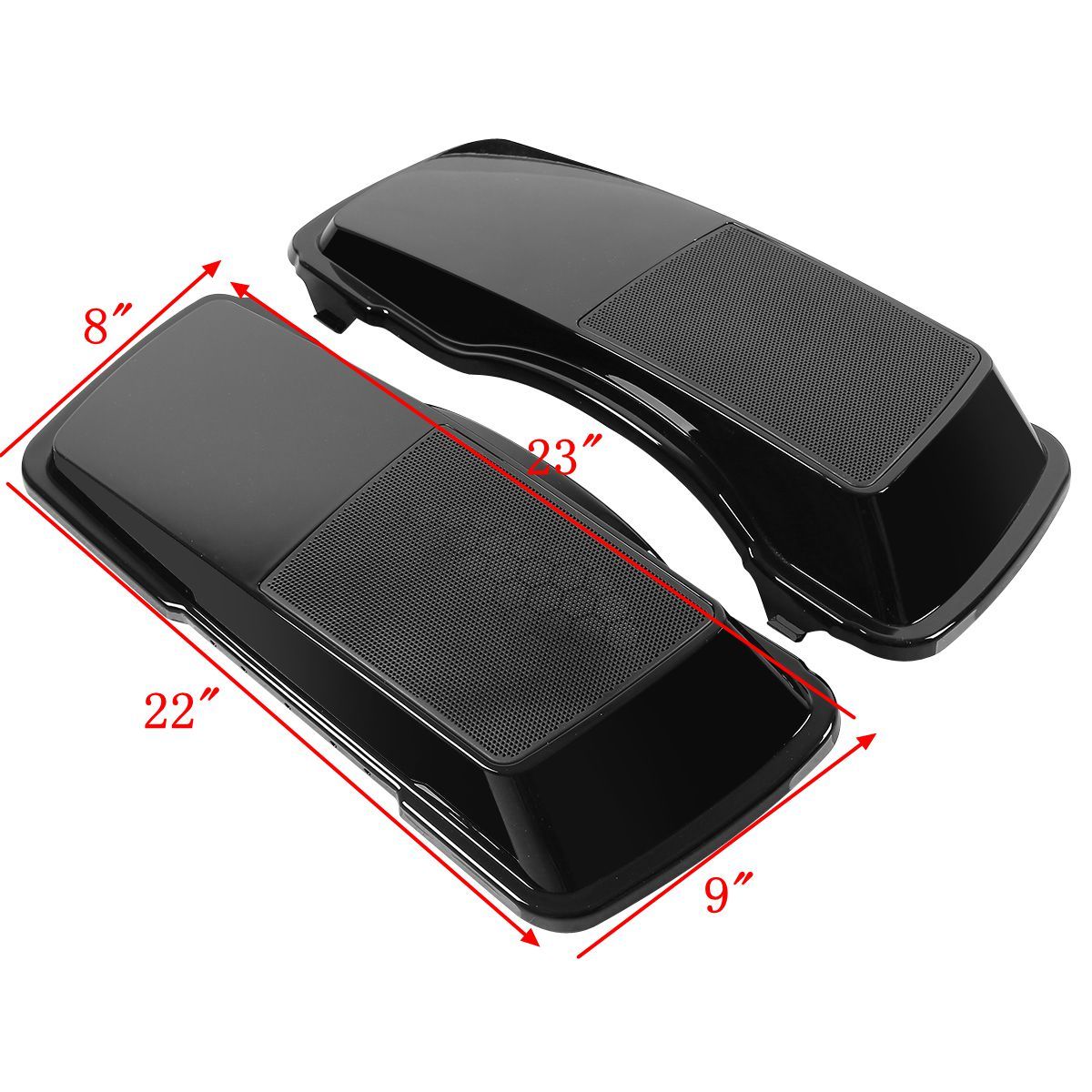 ABS Dual 6x9 Saddlebag Speaker Lids For Touring Models ABS Dual 6x9 Saddlebag Speaker Lids For Touring Models
