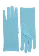Forum Novelties -  Women's Short Dress Gloves - Costume Accessory -Blue One Size