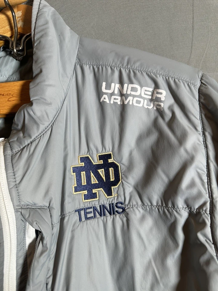 Notre Dame Under Armour Jacket Xxl Player Issued Tennis Winter Jacket - Image 2 of 4