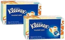 Tissues 230 Count, 460 Facial Tissues Total, 2-Ply, Pack of 2