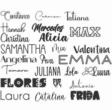 Custom Made Vinyl Decal   Your Name   Your Color   Your Font   Your SIze
