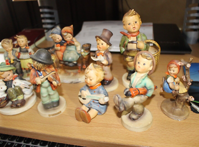 9 Pieces of M.J Hummel Figurine 1972-1976 - - Including Goebel