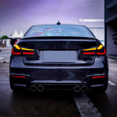 Feux Arrière LED VLAND Pour BMW Série 3 F30 F35 F80 Berline 2013-2018 - Noir - Kit Complet