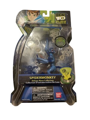 BEN 10 Alien Force 5'' Deluxe Spidermonkey Bandai New Factory Sealed 2009 NIB