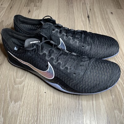Nike Zoom Mamba V 5 Spikes Cleats Black AJ1697 003 Men's Size 13