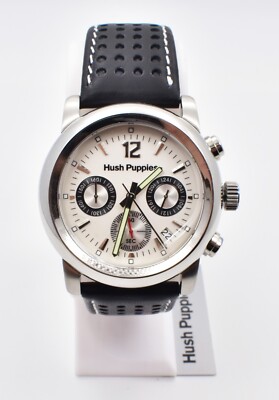 Hush Puppies HP.6042M.2506 Men's Watch Quartz Chronograph Leather NOS w/ Box